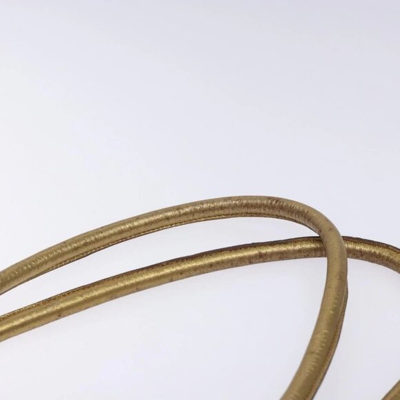 Salvatore Ferragamo Gancini Tote Bag Leather Gold Auth - Picture 6 of 16